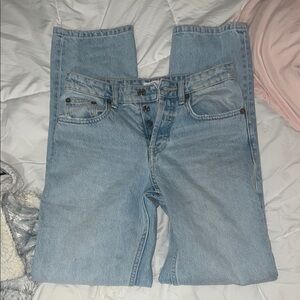 Zara Blue Straight Leg Jeans